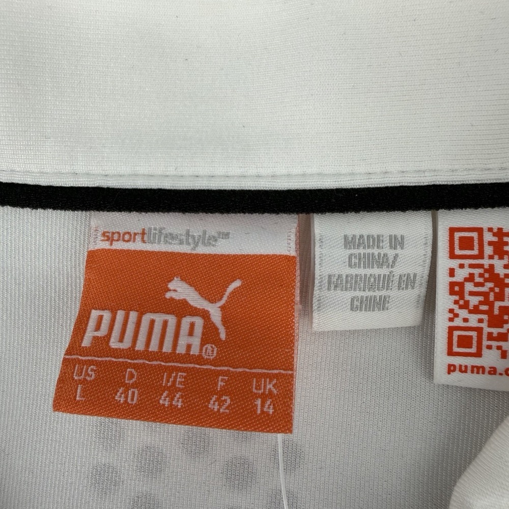 PUMA Cool Max Climate Control Duo Swing White Polo Shirt Women's Size L - Picture 5 of 13
